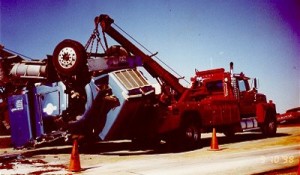 rolled-over-rig